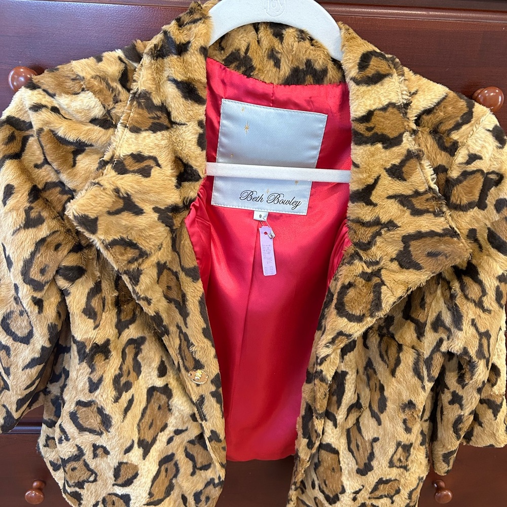 Beth Bowley Faux Leopard Print Jacket - Picture 1 of 3